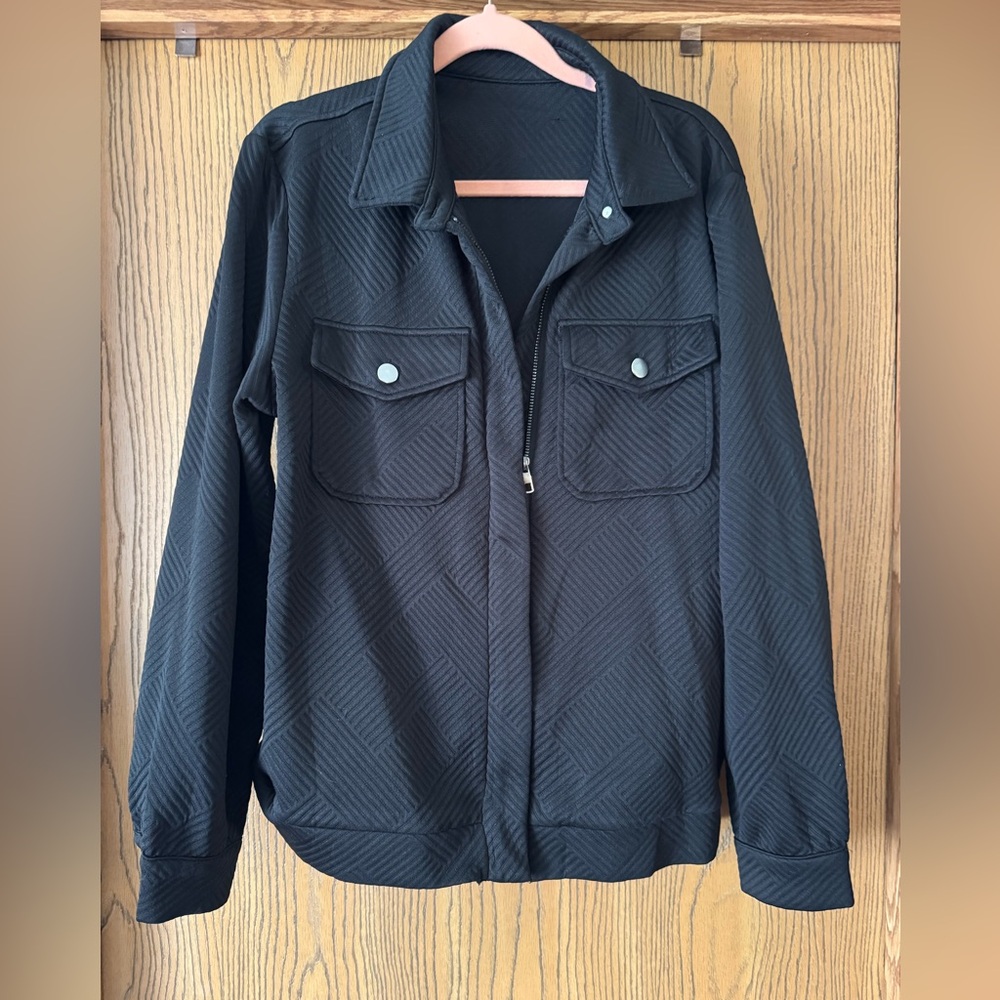 Elegant Black Women's Utility Jacket